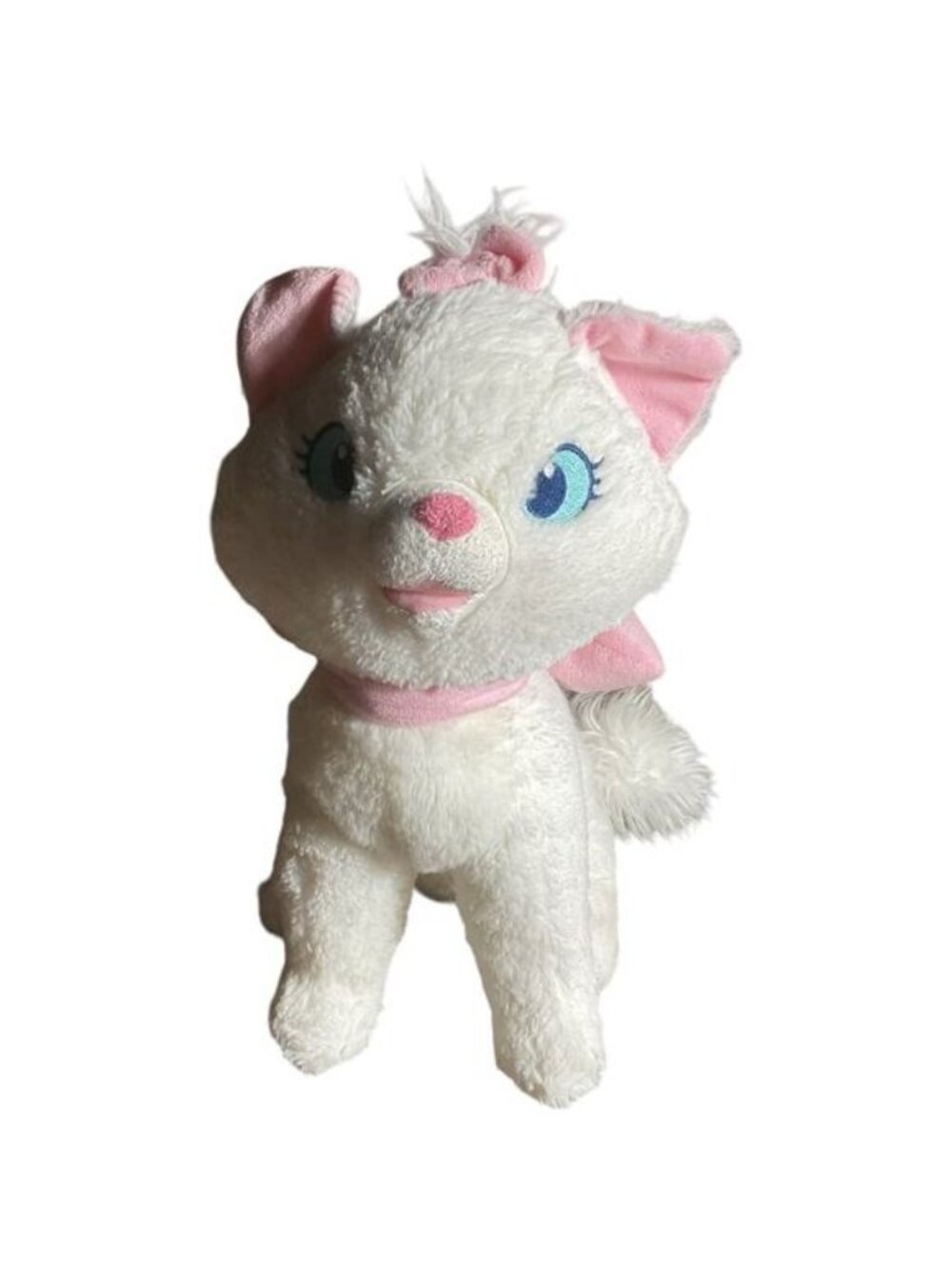 Disney Store Marie Plush The Aristocats Kitten Pink Bow 12” Stuffed Animal Cat